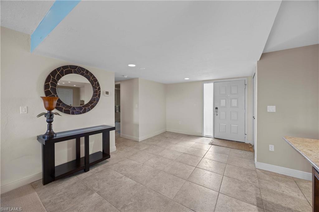 View of tiled foyer