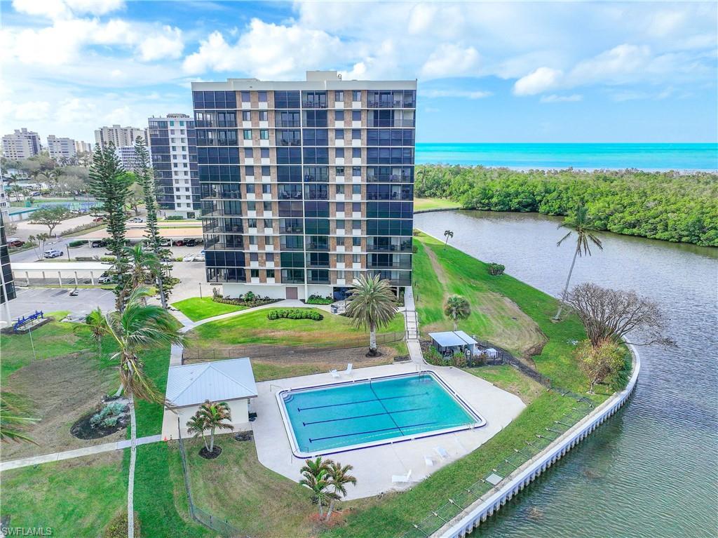 View of swimming pool featuring a water view