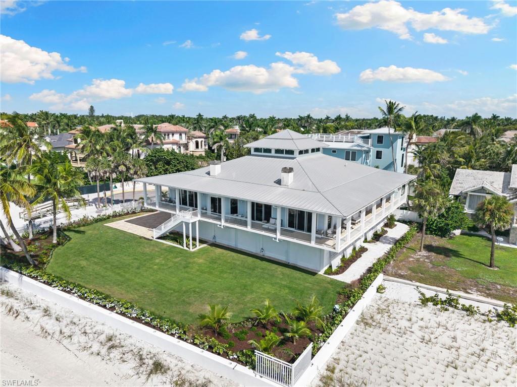 Aerial view of residential area