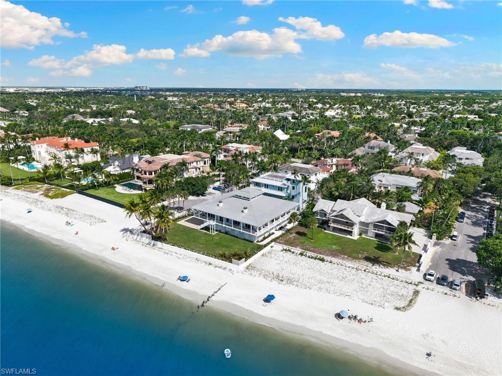 Drone / aerial view of expansive coastline