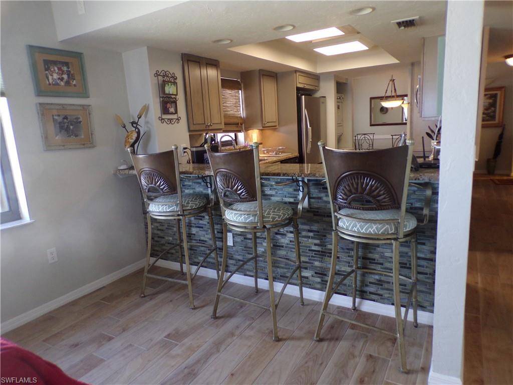 Living room with wood finished floors