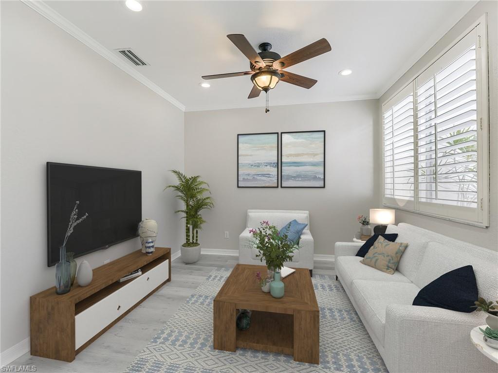 Furnishings virtually staged