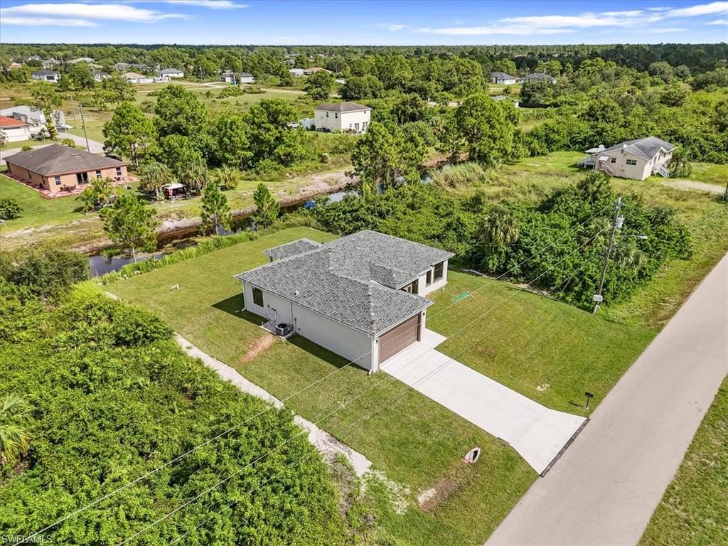 View from above of property