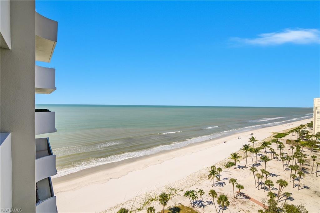 Gulf and beach view from balcony
