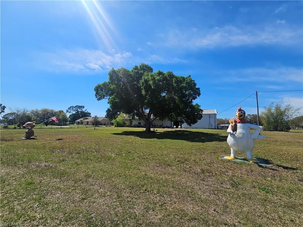 View of property's community featuring a yard