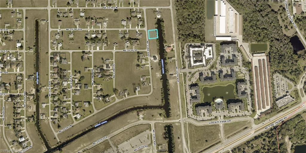 Aerial map of property and surrounding area