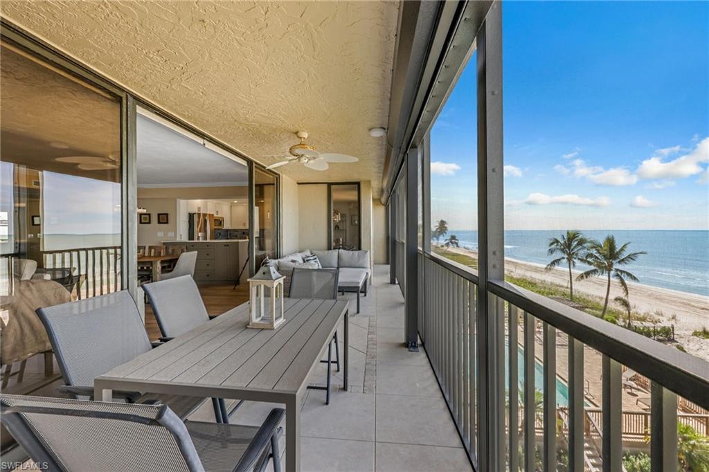 Lanai overlooking the Beach
