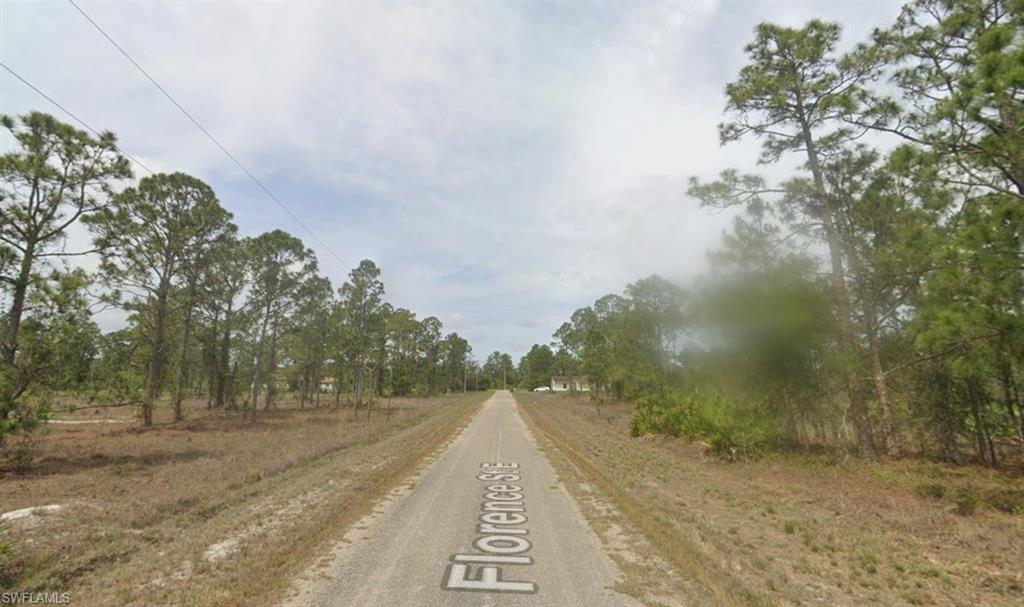 View of asphalt road featuring view of scattered trees