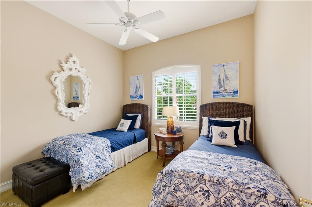 Plantation shutters in bedrooms & living areas