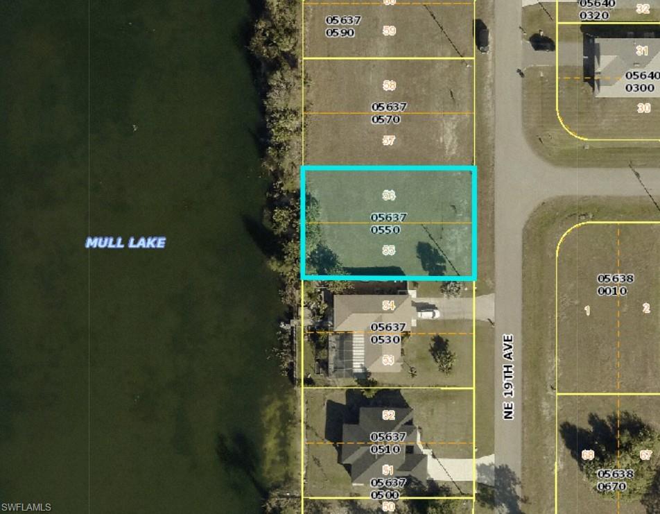 Map of property location with property parcel outlined