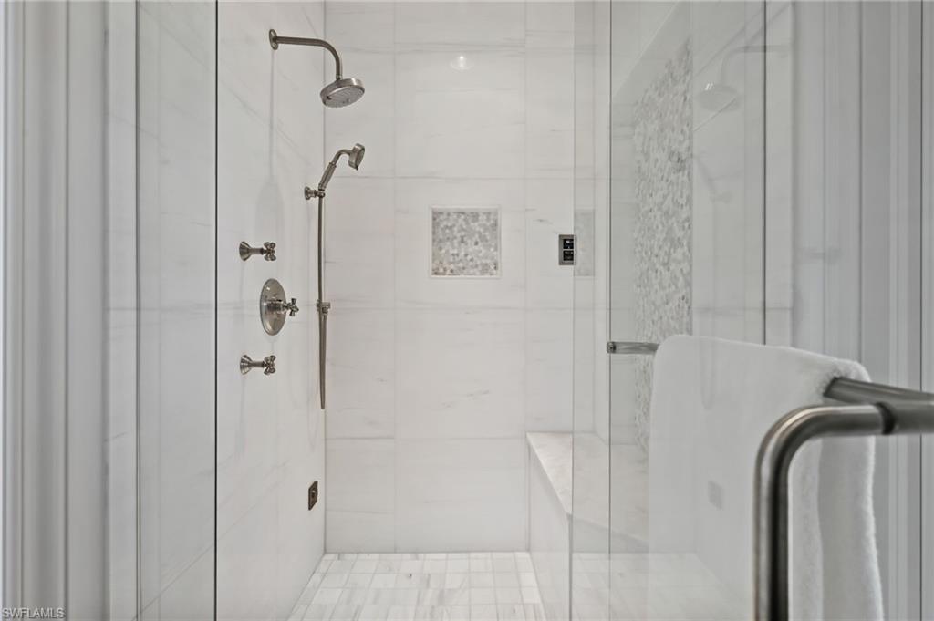 Full bathroom with a stall shower