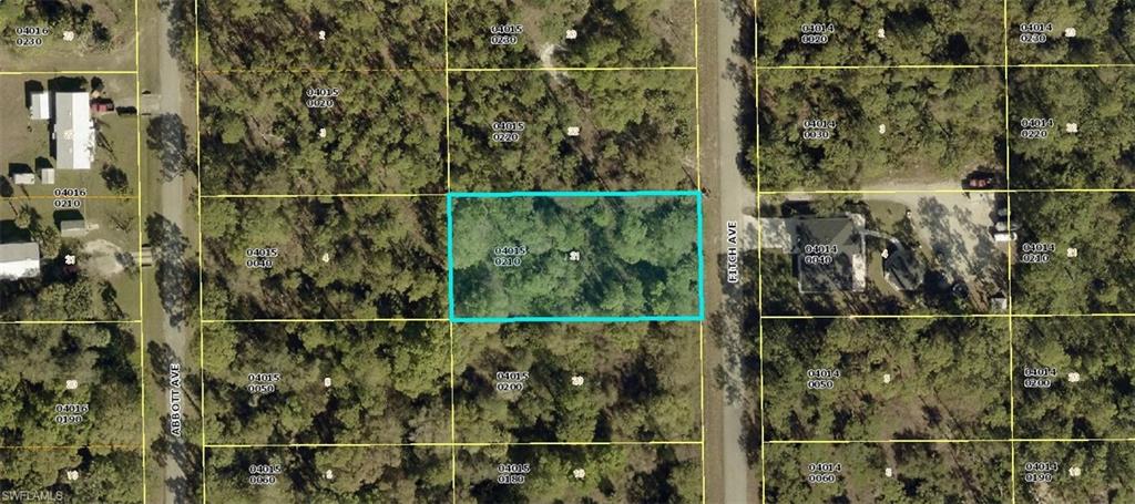 Aerial map of property and surrounding area