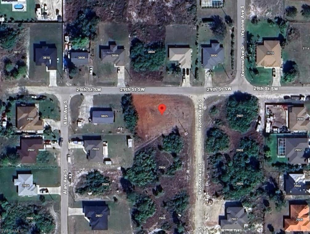 Map of property location with property parcel outlined