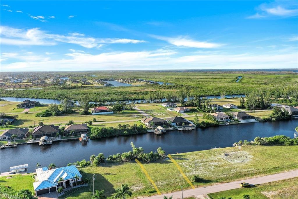 Drone / aerial view of a nearby body of water