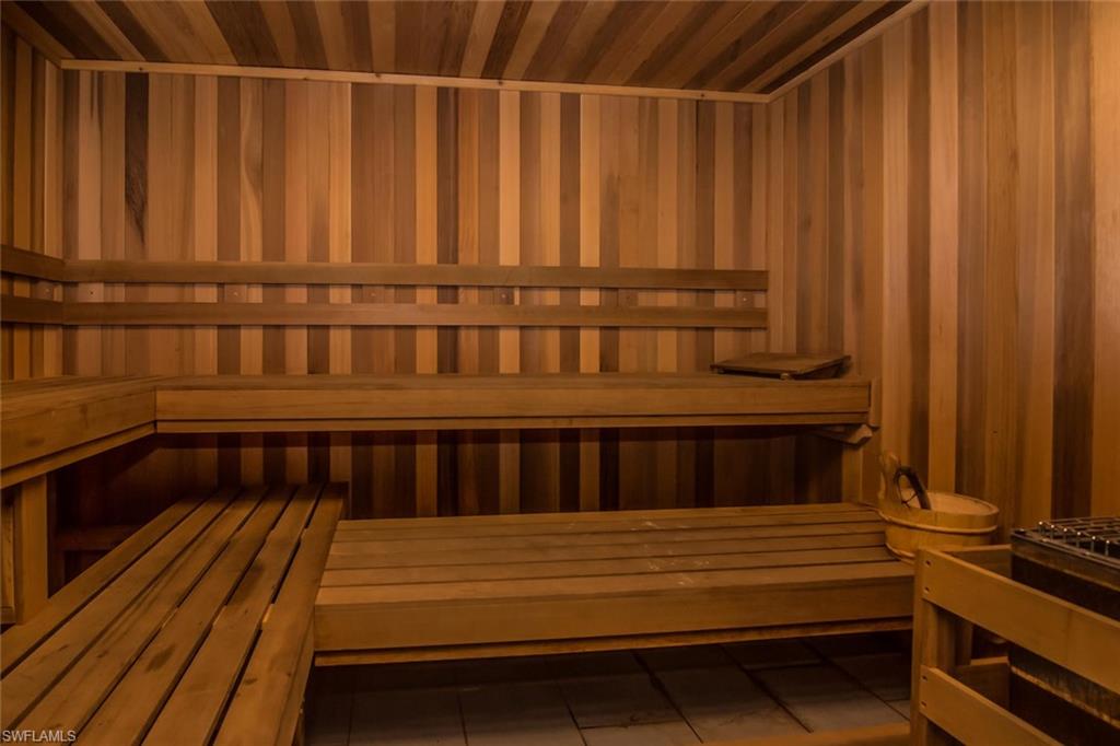 Community sauna available in each of the locker rooms.