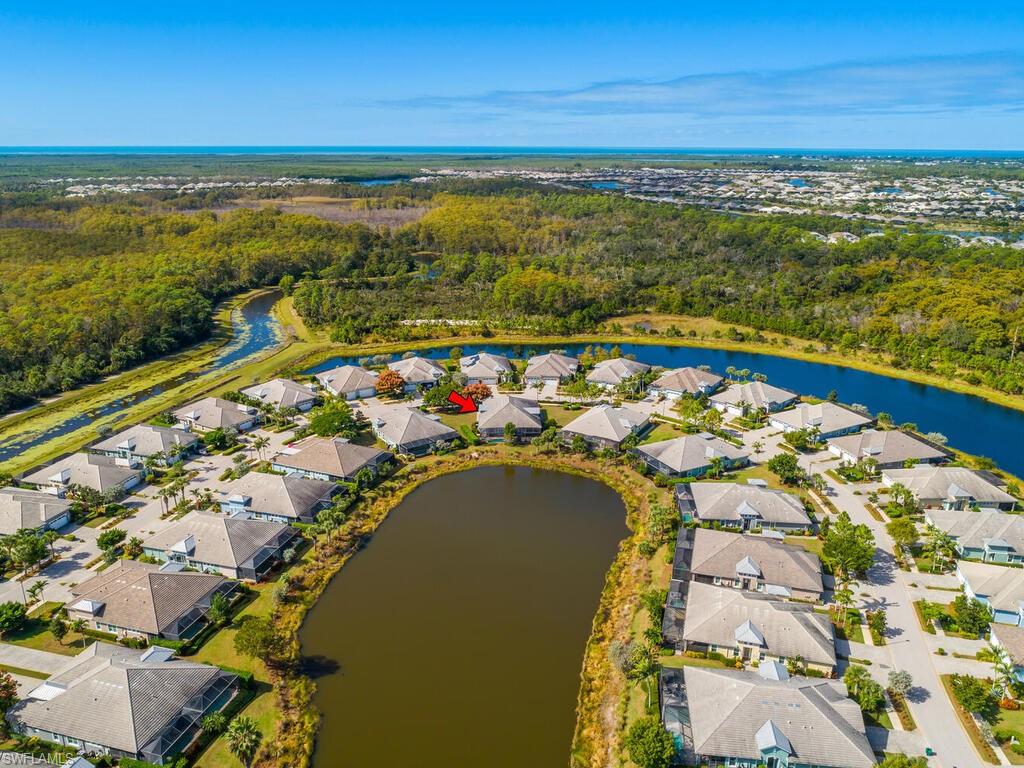 Aerial view of property's location.