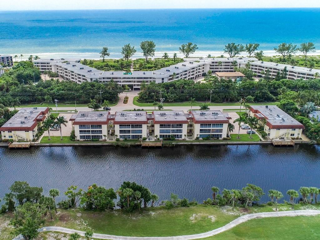 Drone / aerial view of a nearby body of water