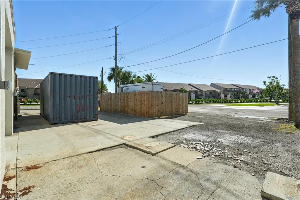 View of rear location of container and remediation equipment