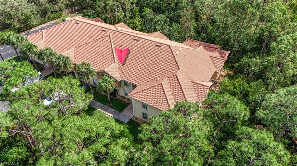 View from above of property