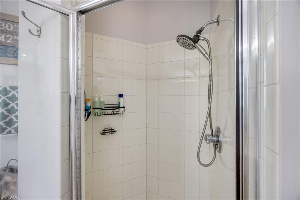 Bathroom featuring a stall shower