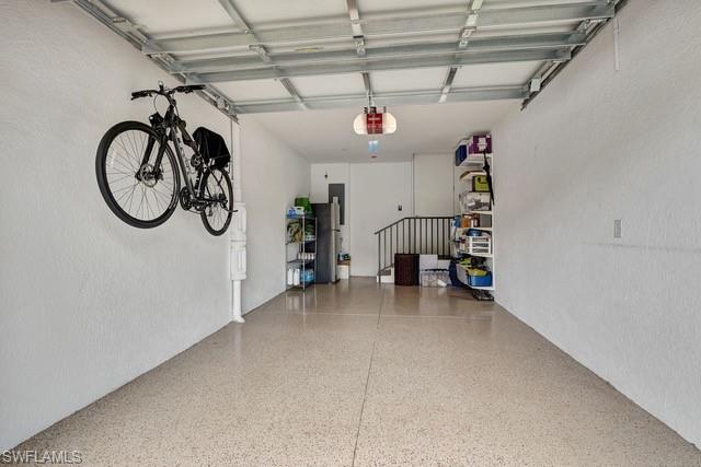 One car attached features epoxy flooring
