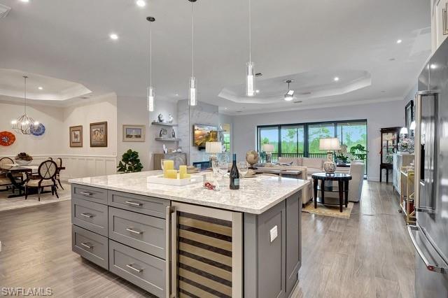 Overlooking  family room and lanai