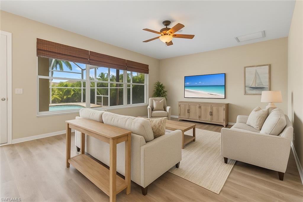 Virtually Staged Family Room