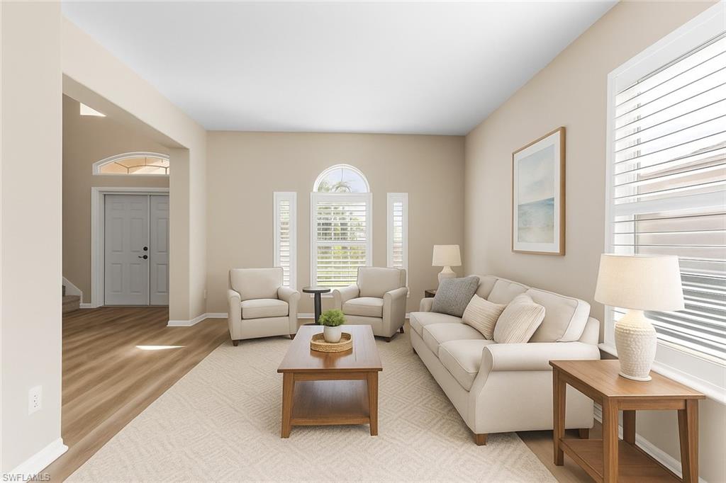 Virtually Staged Formal Living Room