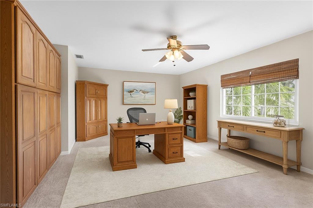 Virtually Staged Bonus Room Idea: Home Office