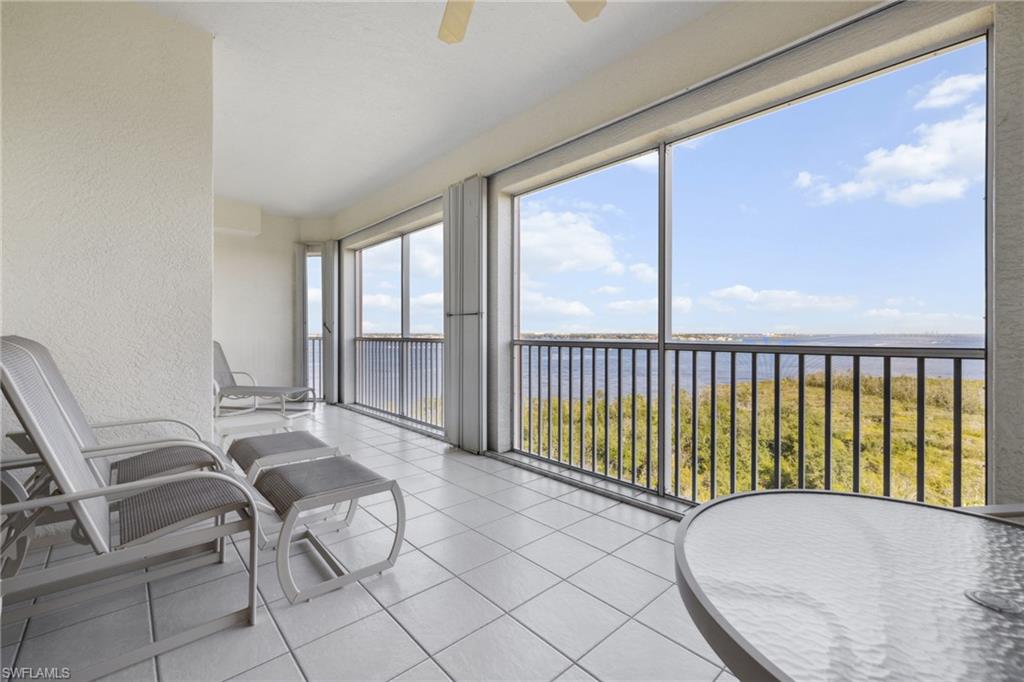Beautiful view of the Caloosahatchee River from your oversized lanai