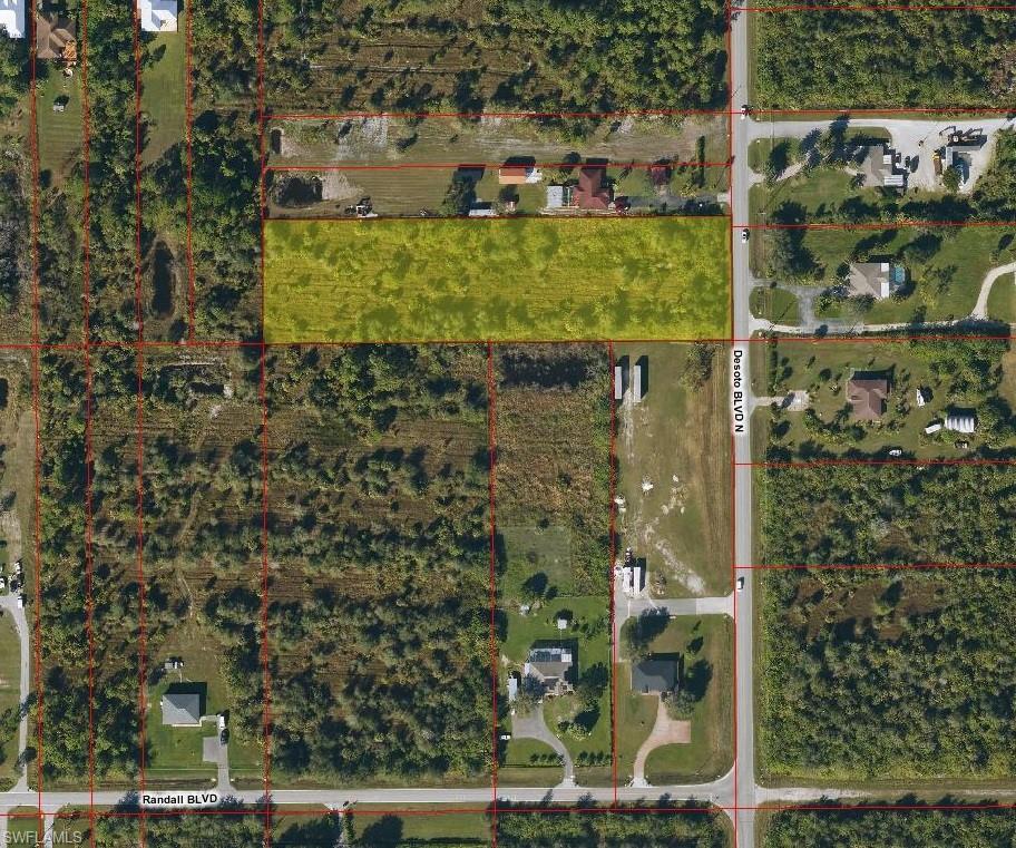 Map / location with property parcel outlined