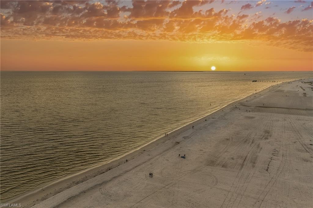 Water view featuring nearby beach