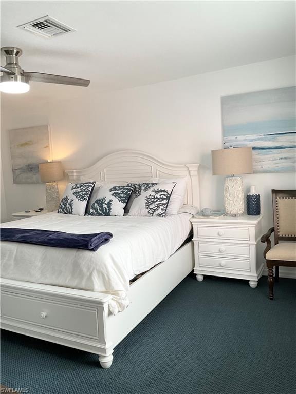 Primary bedroom has king bed and two closets