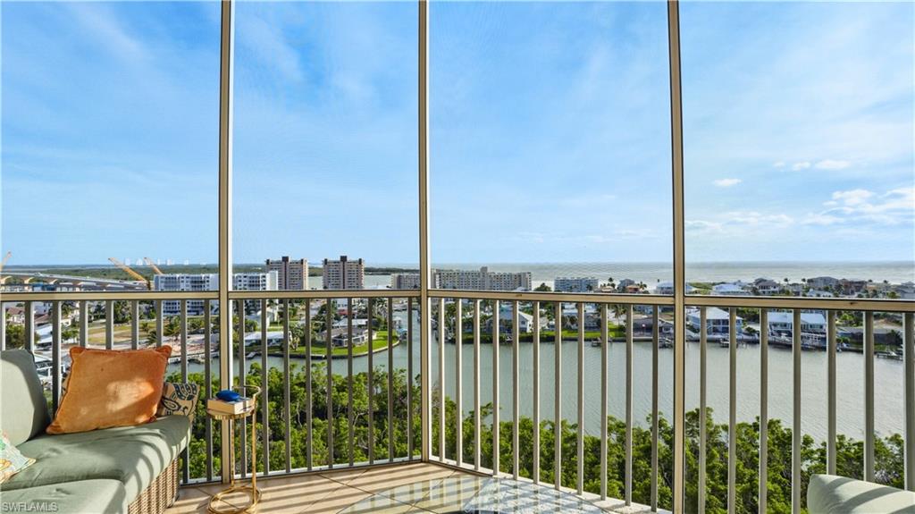 Balcony featuring a water view - Virtually Edited Image
