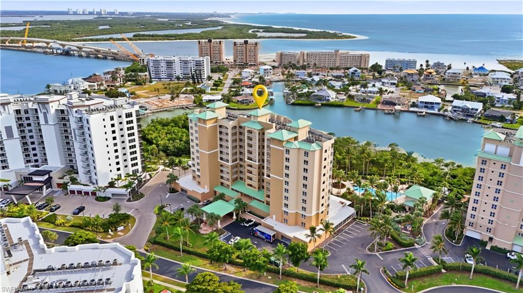 View of urban area with a nearby Lagoon and Bay and bridge - Virtually Edited Image