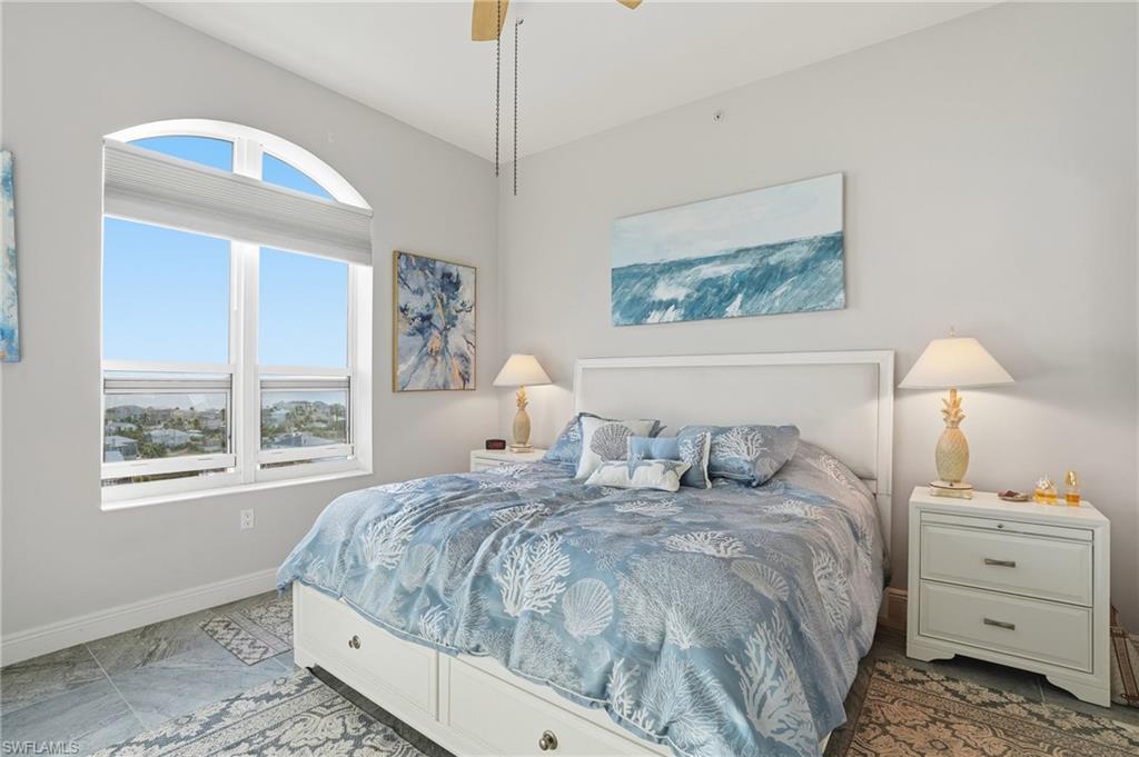 Bedroom with Gulf views- Virtually Edited Image