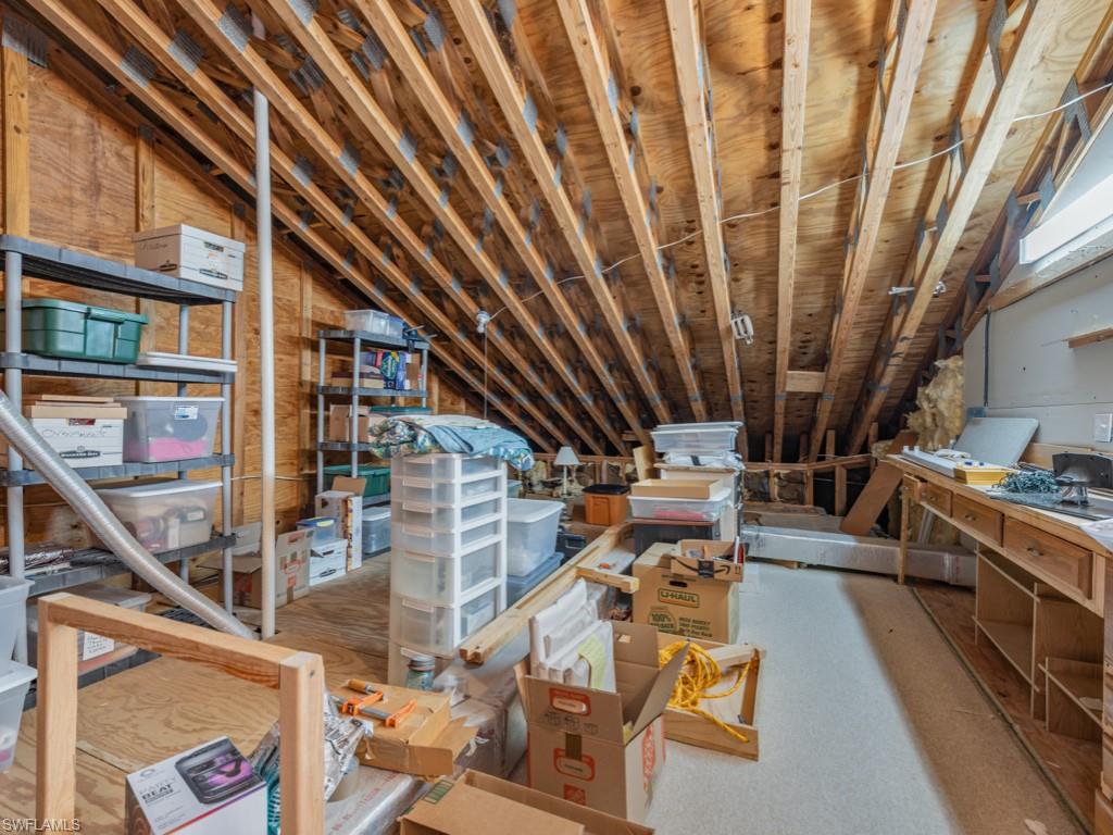 View of unfinished attic