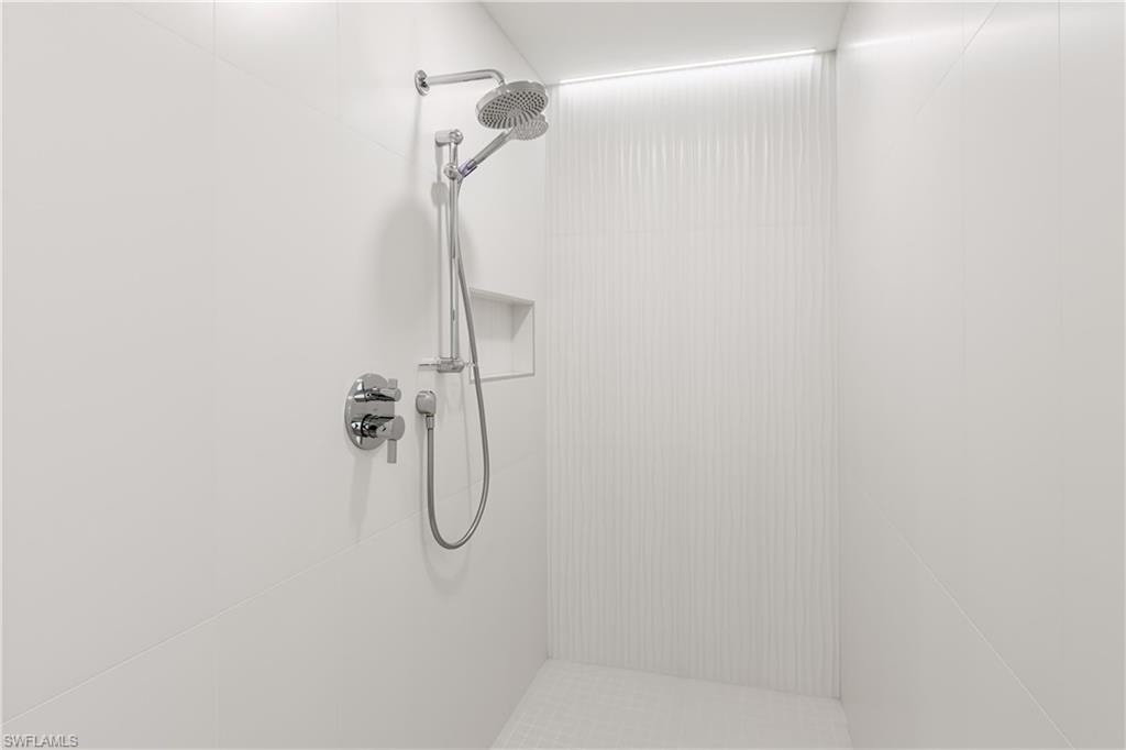 Very large shower with custom tile work