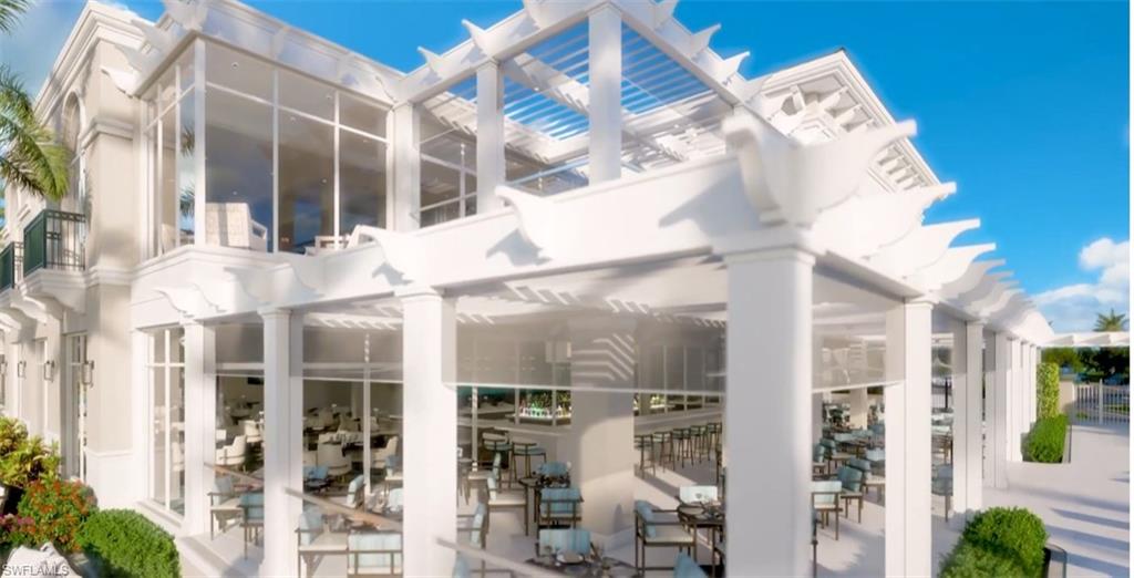 Rendering of $19M Renovation to the Gulf Harbour Country Club Clubhouse, ETA completion Nov/2026