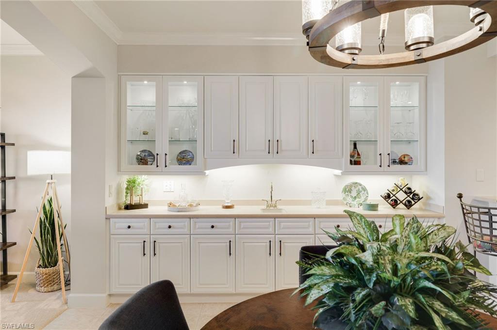 Kitchen view to Dining and Living Room