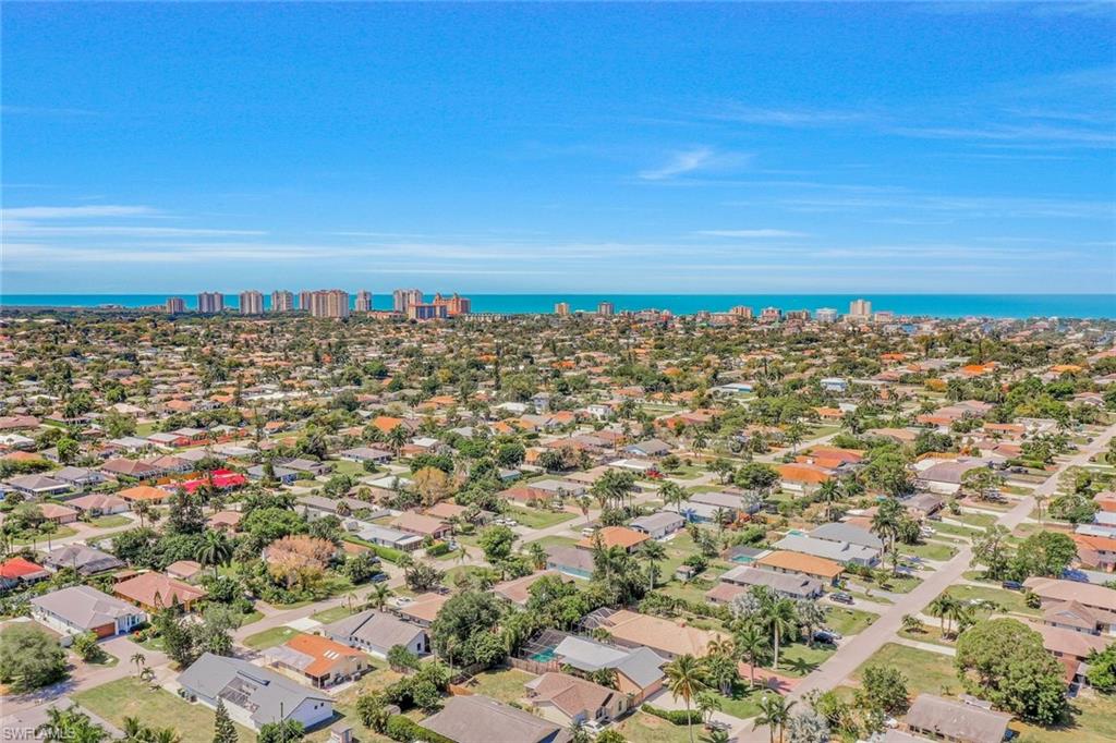 View of urban area with a nearby body of water