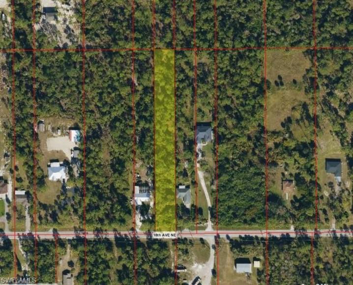 Map of property location featuring property parcel outlined