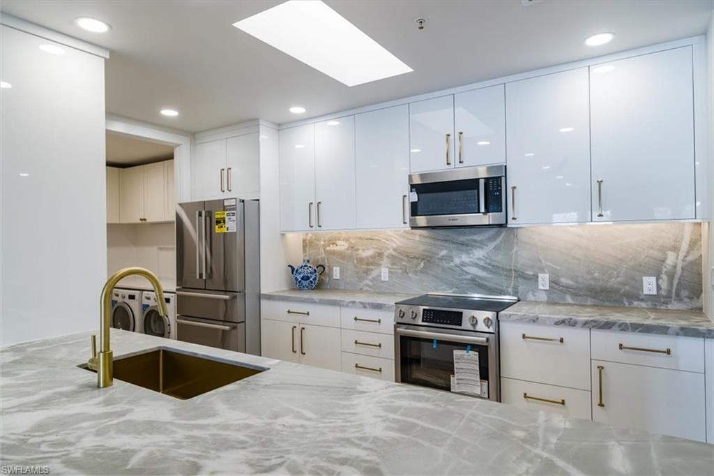 gleaming quartz countertops