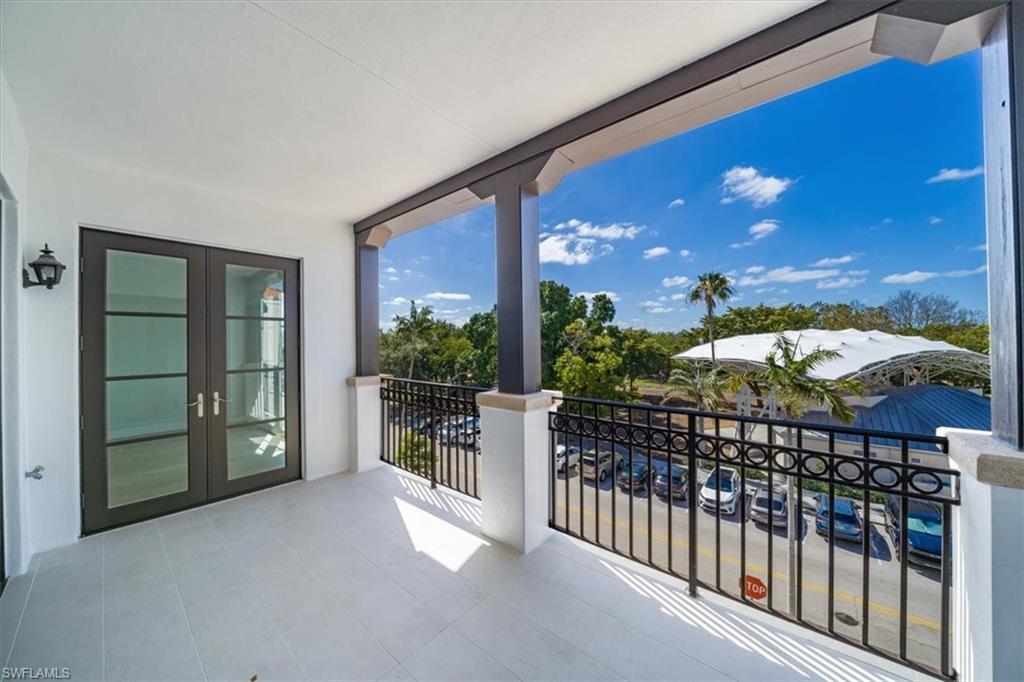 Covered balcony