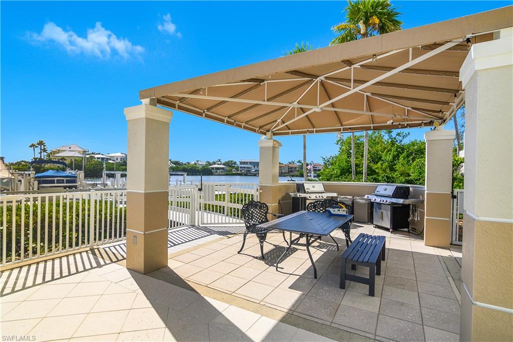 Covered grill area