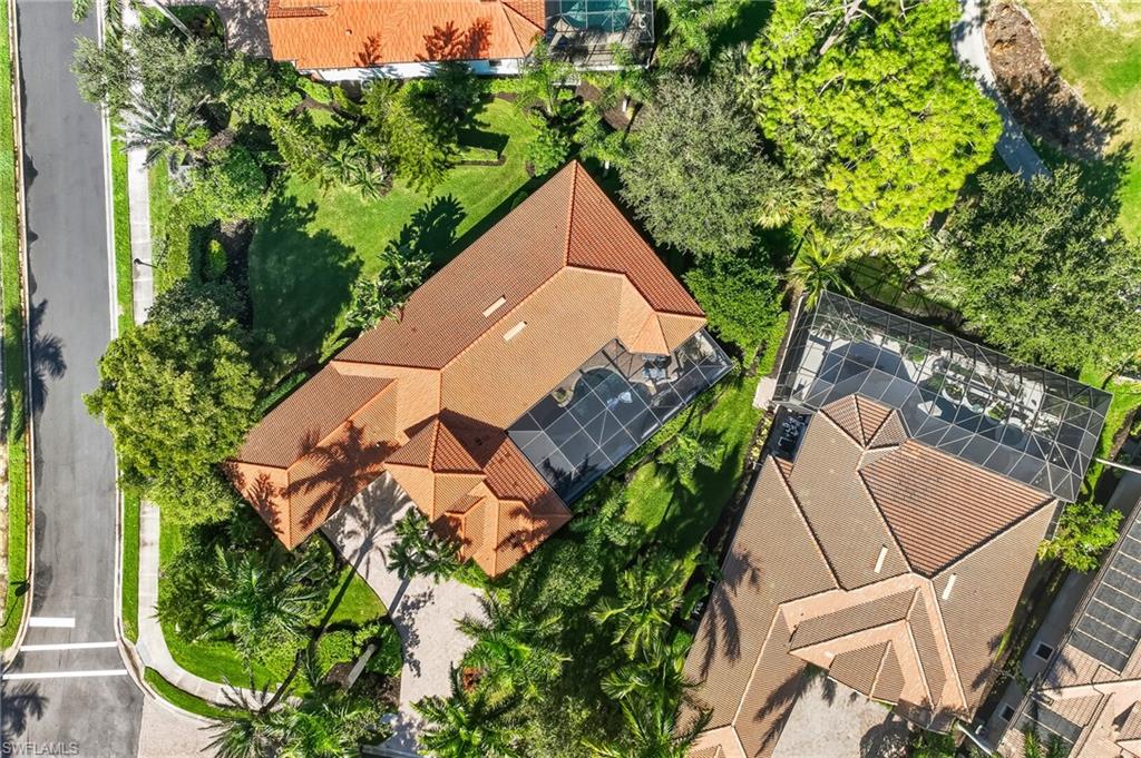 Aerial of home - corner lot