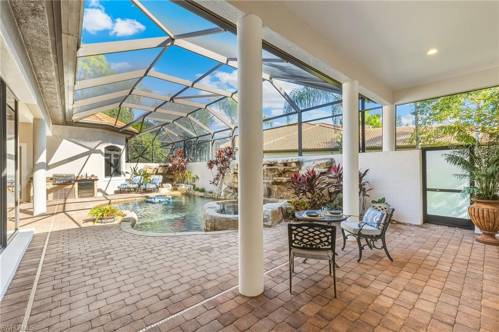 Outdoor space off of cabana entrance