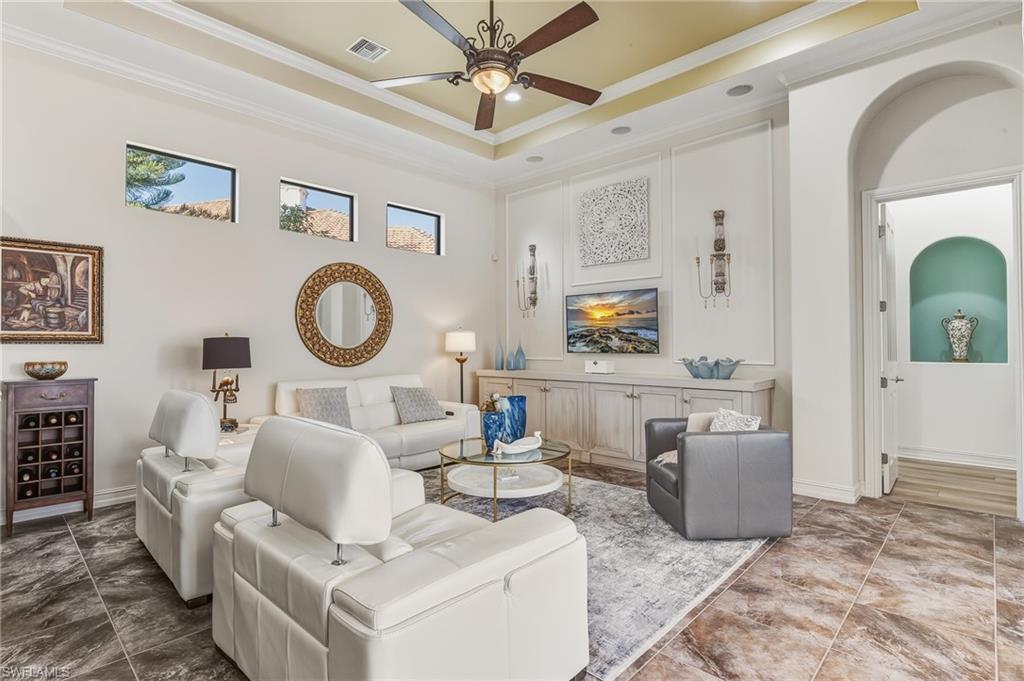 Family room with view to primary suite