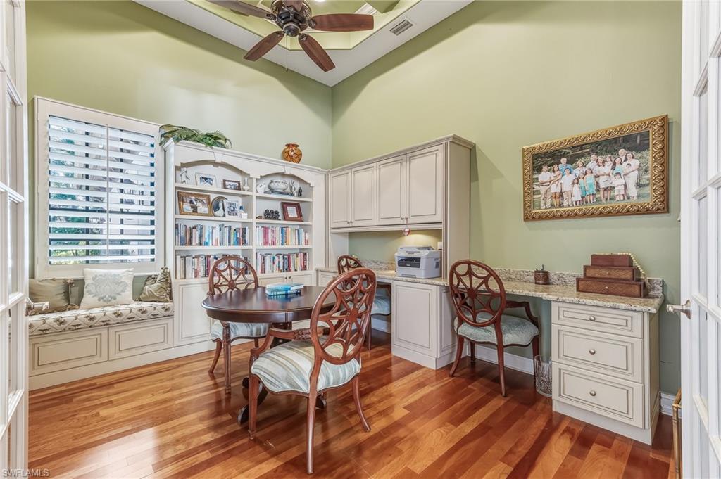 Den/Home Office with custom built-ins