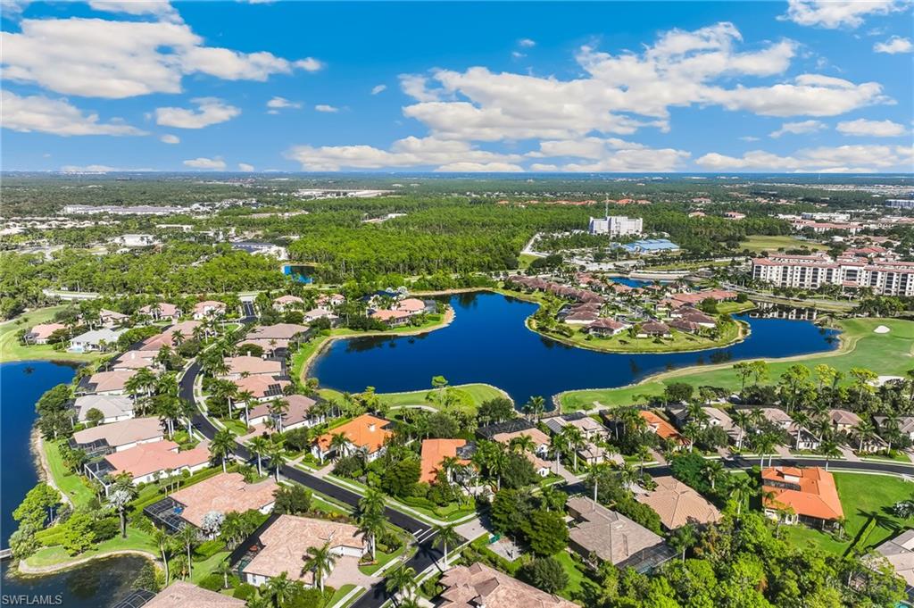 Aerial of neighborhood